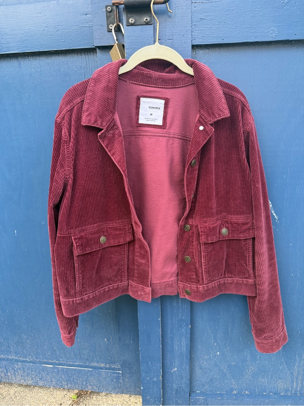 Sonoma Corduroy Jacket in Berry